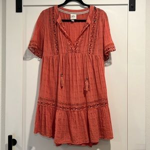 Knox Rose Eyelet Dress with slip, SZ Small